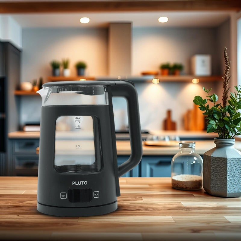 بلوتو كاتيل زجاج مغطي بطبقة من البولي كبونيت ١.٧ لتر ٢٢٠٠ وات - Image 3